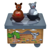 Koala Dream Kids&#039; Koala &amp; Kangaroo Wooden Music Box