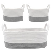 Living Textiles 3 Piece Cotton Rope Storage Set