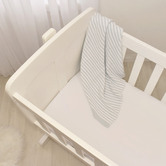 Living Textiles White Jersey Cotton Bassinet Fitted Sheets