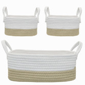Living Textiles Living Textiles 3 Piece Cotton Rope Storage Set