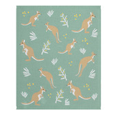 Living Textiles Living Textiles Kangaroo Cotton Bassinet Blanket