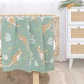 Living Textiles Living Textiles Kangaroo Cotton Bassinet Blanket