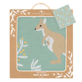 Living Textiles Living Textiles Kangaroo Cotton Bassinet Blanket