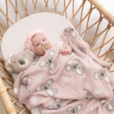 Living Textiles Living Textiles Koala Cotton Bassinet Blanket