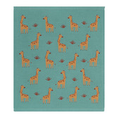 Living Textiles Living Textiles Whimsical Giraffe Baby Blanket