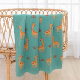 Living Textiles Living Textiles Whimsical Giraffe Baby Blanket