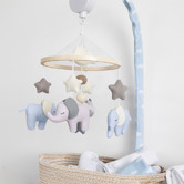 Living Textiles Living Textiles Elephant Playtime Musical Mobile