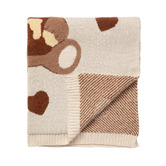 Living Textiles Living Textiles Cuddly Bear Cotton Jacquard Blanket