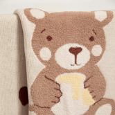 Living Textiles Living Textiles Cuddly Bear Cotton Jacquard Blanket