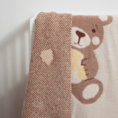 Living Textiles Living Textiles Cuddly Bear Cotton Jacquard Blanket