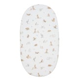 Living Textiles Living Textiles Australiana Organic Cotton Bassinet Fitted Sheet