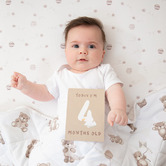 Living Textiles Living Textiles 2 Piece Cuddly Bear Organic Cotton Fitted Sheet Set