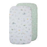 Living Textiles Living Textiles 2 Piece Goosey Goosey Organic Cotton Fitted Sheet Set