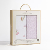 Living Textiles Living Textiles 2 Piece Whimsical Wonderland Organic Cotton Fitted Sheet Set