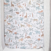 Living Textiles Living Textiles 2 Piece Wild Safari Organic Cotton Fitted Sheet Set
