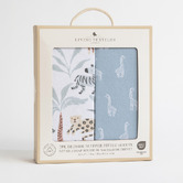 Living Textiles Living Textiles 2 Piece Wild Safari Organic Cotton Fitted Sheet Set
