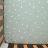 Living Textiles Living Textiles 2 Piece Goosey Goosey Organic Cotton Cot Fitted Sheet Set