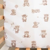 Living Textiles Living Textiles 2 Piece Cuddly Bear Organic Cotton Cot Fitted Sheet Set