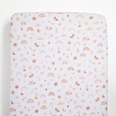 Living Textiles Living Textiles 2 Piece Bohemian Bliss Organic Cotton Cot Fitted Sheet Set