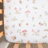 Living Textiles Living Textiles 2 Piece Whimsical Wonderland Organic Cotton Cot Fitted Sheet Set