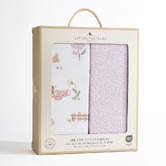 Living Textiles Living Textiles 2 Piece Whimsical Wonderland Organic Cotton Cot Fitted Sheet Set