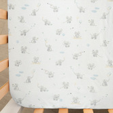 Living Textiles Living Textiles 2 Piece Elephant Playtime Organic Cotton Cot Fitted Sheet Set