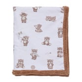 Living Textiles Living Textiles Cuddly Bear Organic Cotton Pram Blanket
