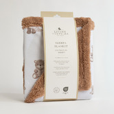 Living Textiles Living Textiles Cuddly Bear Organic Cotton Pram Blanket