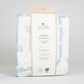 Living Textiles Living Textiles Elephant Playtime Cotton Pram Blanket