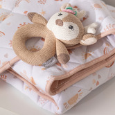 Living Textiles Living Textiles Bohemian Bliss Reversible Organic Cotton Cot Comforter