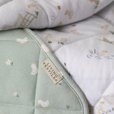 Living Textiles Living Textiles Goosey Goosey Reversible Organic Cotton Cot Comforter