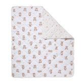 Living Textiles Living Textiles Cuddly Bear Reversible Organic Cotton Cot Comforter