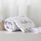 Living Textiles Living Textiles Tractor Ride Reversible Organic Cotton Cot Comforter