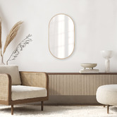 Wall Art Studio Halo Oval Aluminium Wall Mirror