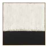Middle of Nowhere Natural &amp; Coal Adrift Framed Canvas Wall Art
