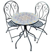 The Complete Garden 2 Seater Mosaic Naples Outdoor Bistro Set