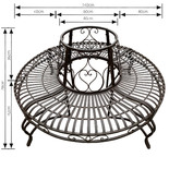 The Complete Garden Rina Tree Surround Bench