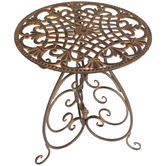 The Complete Garden Edelweiss Metal Outdoor Side Table