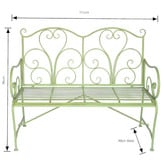 The Complete Garden Adele Steel Garden Bench