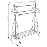 The Complete Garden Metal Provincial look Towel Rack