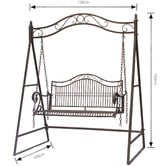 The Complete Garden 2 Seater Latina Steel Garden Swing