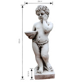 The Complete Garden Cherub Holding a Bowl Fibrestone Statue