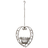 The Complete Garden Heart Metal Hanging Planter
