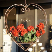The Complete Garden Heart Metal Hanging Planter