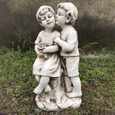 The Complete Garden Girl &amp; Boy Hugging Statue