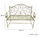 The Complete Garden 2 Seater Coraline Garden Bench