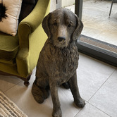 The Complete Garden Cooper Labrador Retriever Fibrestone Statue