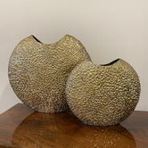 The Complete Garden Gold Thalia Steel Vase