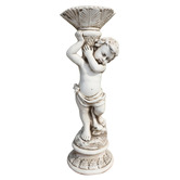 The Complete Garden Fargo Boy with Planter Fibrestone Garden Statue