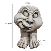 The Complete Garden Franklin Head &amp; Feet Fibrestone Garden Statue
